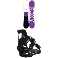 Women's Roxy Dawn Snowboard 2022 - 149 Package (149 cm) + M Bindings in Black size 149/M | Nylon