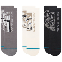 Kid's Stance Trilogy 3-Pack Socks- in Gray size Large | Cotton