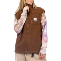 Women's Eivy Lumberjackie Sherpa Vest 2025 in Brown size X-Small | Polyester