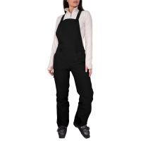 Women's Obermeyer Malta Bib Overalls 024 in Black | Polyester