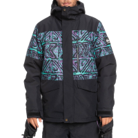 Quiksilver Mission Printed Block Jacket 2023 in Black size Small | Polyester