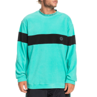 Quiksilver Flame On Fleece Top 2023 Green in White size Large | Polyester