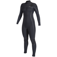 Women's O'Neill 3/2+ Hyperfreak Fire Chest Zip Wetsuit 2024 in Black size 10 | Neoprene