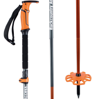 BCA Scepter 4S Collapsible Ski Poles 2025 in Orange size 110-130 | Aluminum