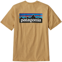 Patagonia P-6 Logo Responsibili-Tee T-Shirt Men's 2025 in Khaki size Medium | Cotton/Polyester