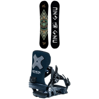 Women's GNU Asym Ladies Choice C2X Snowboard 2023 - 153.5 Package (153.5 cm) + M Bindings | Aluminum in Blue size 153.5/M | Aluminum/Polyester