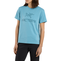 Women's Arc'teryx Arc'Word T-Shirt 2023 in Blue size Small | Cotton/Elastane/Polyester