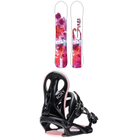 Women's GNU Chromatic BTX Snowboard 2023 - 149 Package (149 cm) + S/M Bindings in White size 149/S/M