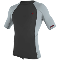 O'Neill Premium Skins Short Sleeve Rashguard 2024 in Gray size Small | Nylon/Spandex