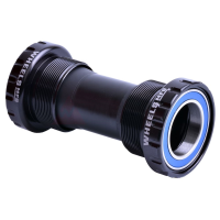 Wheels Manufacturing BSA Shimano Bottom Bracket 2023 - 24mm, 68/73mm in Black size 24mm 68/73mm | Aluminum