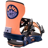 Women's Bent Metal Stylist Snowboard Bindings 2024 in Orange size Large | Aluminum