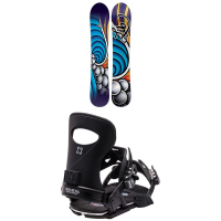 Women's Lib Tech Dynamiss C3 Snowboard 2024 - 145 Package (145 cm) + M Womens in Black size 145/M | Nylon/Aluminum