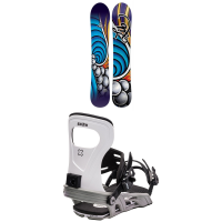 Women's Lib Tech Dynamiss C3 Snowboard 2024 - 153 Package (153 cm) + M Womens | Aluminum in Black size 153/M | Aluminum/Polyester