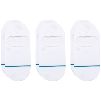 Stance Icon No Show 3-Pack Socks 2023 in White size X-Large | Cotton