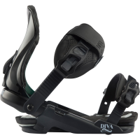 Women's Rossignol Diva Snowboard Bindings 2025 in Black size Small/Medium | Aluminum