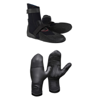 O'Neill 5mm Heat Round Toe Boots 2022 - 10 Package (10) + X-Large Gloves in Black size 10/Xl | Rubber/Neoprene