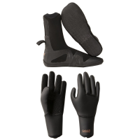 Women's Sisstrevolution 5mm Round Toe Wetsuit Boots 2021 - 5 Package (5) + L Gloves in Black size 5/L | Nylon/Neoprene