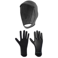 Vissla 3mm 7 Seas Wetsuit Hood 2021 - Small Package (S) + M Gloves in Black size Small/Medium | Neoprene
