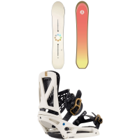 Burton Family Tree Gril Master Snowboard 2024 - 165 Package (165 cm) + L Mens in White size 165/L | Nylon