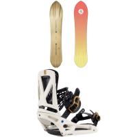 Burton Family Tree 3D Deep Daze Snowboard 2024 - 154 Package (154 cm) + M Mens in White size 154/M | Nylon