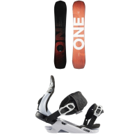 Rossignol One Snowboard 2024 - 159 Package (159 cm) + M/L Mens in Black size 159/M/L | Aluminum