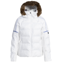 Women's Roxy Snowblizzard Jacket 2024 in White size Large | Polyester