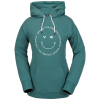 Women's Volcom Costus Pullover Fleece 2024 in Green size Medium | Cotton/Polyester