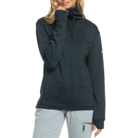 Women's Roxy Vertere Full Zip Fleece 2024 in White size Medium | Elastane/Polyester