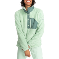 Women's Roxy Alabama Fleece 2024 in Green size 2X-Large | Polyester