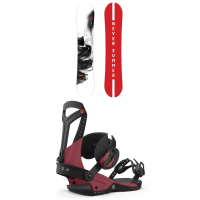 Never Summer Proto Ultra Snowboard 2024 - 157 Package (157 cm) + M Mens in Red size 157/M | Nylon/Bamboo/Plastic