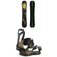 Never Summer Proto FR Snowboard 2024 - 156 Package (156 cm) + L Mens in Black size 156/L | Nylon/Bamboo/Plastic