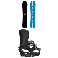Never Summer Valhalla Snowboard 2024 - 156 Package (156 cm) + L Mens in Black size 156/L | Nylon/Plastic