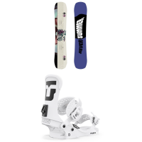 Never Summer Proto Slinger X Snowboard 2024 - 154W Package (154W cm) + L Mens in White size 154W/L | Plastic