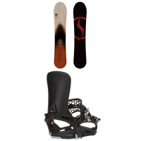 Never Summer Harpoon Snowboard 2024 - 152 Package (152 cm) + M Mens in Black size 152/M | Nylon/Plastic