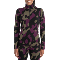 Women's Icebreaker 260 Vertex Long-Sleeve Half Zip Top 2024 in Black size X-Large | Wool