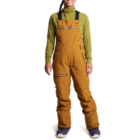 Women's Trew Gear Trillium Bibs 2024 in Gold size Large | Nylon