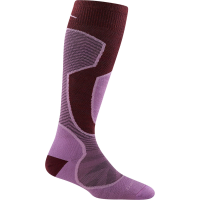 Women's Darn Tough Outer Limits Lightweight OTC Socks 2026 in Purple size Large | Nylon/Spandex/Wool