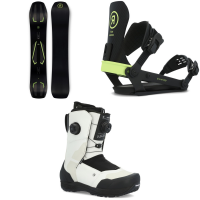 Ride Commissioner Snowboard 2024 - 157W Package (157W cm) + L Mens in Lime size 157W/L | Aluminum