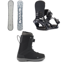 Women's K2 First Lite Snowboard 2024 - 142 Package (142 cm) + S Womens in Black size 142/S | Polyester