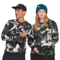 evo Ice Dye Crew Sweatshirt 2023 Black size Medium | Cotton