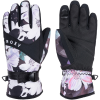 Kid's Roxy Jetty Gloves Girls' 2024 in White size Large | Polyester