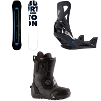 Burton Custom X Flying V Snowboard 2024 - 162 Package (162 cm) + M Mens in Black size 162/M | Nylon