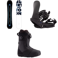 Burton Custom X Flying V Snowboard 2024 - 154 Package (154 cm) + L Mens in Black size 154/L | Nylon