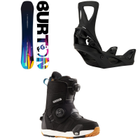 Women's Burton Feelgood Snowboard 2024 - 142 Package (142 cm) + S Womens in Black size 142/S | Nylon