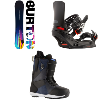 Women's Burton Feelgood Snowboard 2024 - 142 Package (142 cm) + L Womens in Black size 142/L | Nylon/Rubber