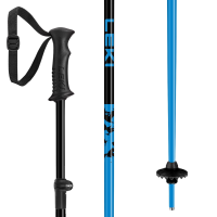 Kid's LEKI Rider Vario SL+ Ski Poles 2026 in Blue size 85-105 | Aluminum