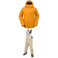Volcom Dua Insulated GORE-TEX Jacket 2024 - Medium Gold Package (M) + S Shell in Blue size M/S | Polyester