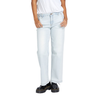 Women's Volcom 1991 Stone Low Rise Pants 2024 in White size 27" | Cotton/Elastane/Denim