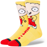 Stance Stewie Socks 2023 in Yellow size Large | Cotton
