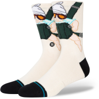 Stance Carlos Socks 2023 in White size Medium | Nylon/Cotton/Elastane